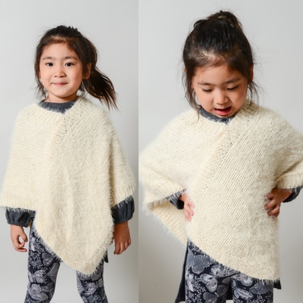 Fuzzy Kids Poncho - Picture 2 of 3